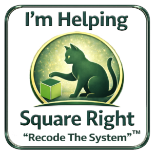 Cat With Cube - Retro