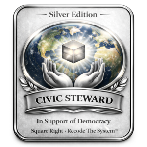 z-> Civic Steward - Silver Edition Commemorative Sticker