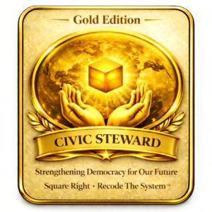z> Civic Steward - Gold Edition Commemorative Sticker