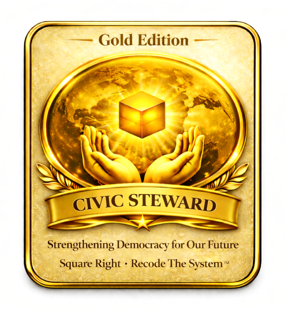 z> Civic Steward - Gold Edition Commemorative Sticker