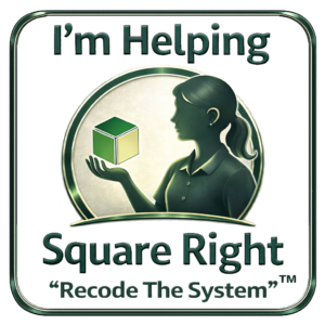 Woman With Cube - Retro